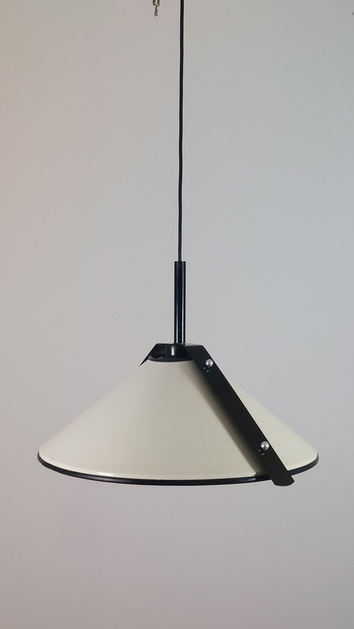 Rara lampada da soffitto postmoderna costruttivista di Gerd Heinz-Laitko