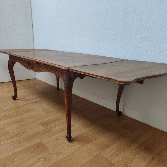 Image 1 of Vintage country style dining table dining room table extendable table