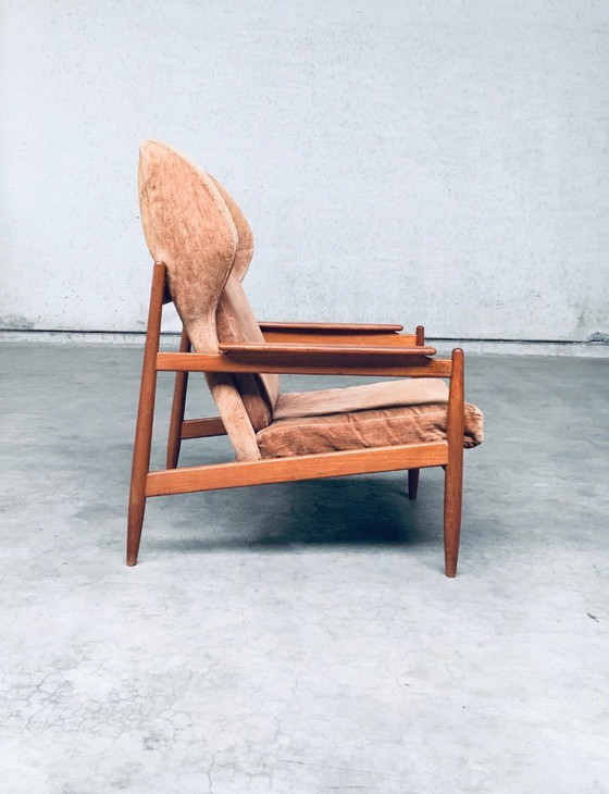 Image 1 of Set di poltrone con schienale ad ala in stile scandinavo di metà secolo, Danimarca, anni '60