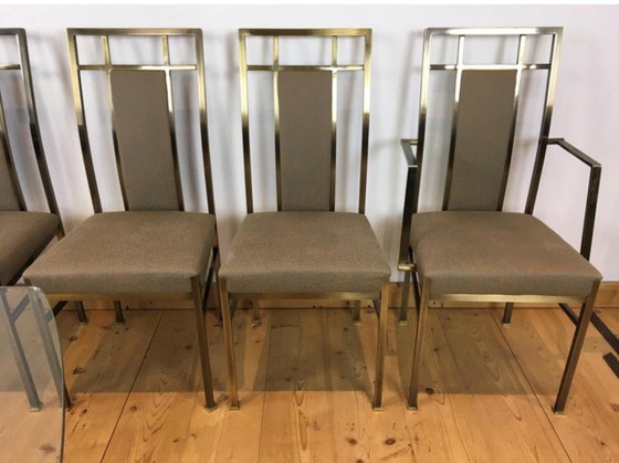 Image 1 of Table Belgo Chrom Design Vintage + 6 chaises assorties