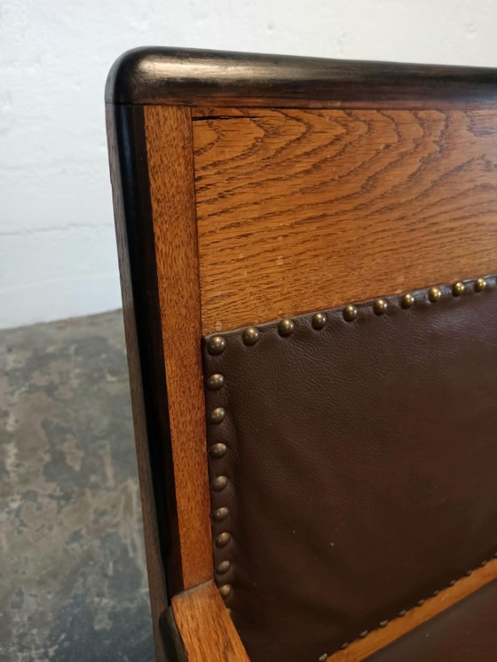 2 x Art Deco armchairs – Skai, Wood (photo 7 of 15)
