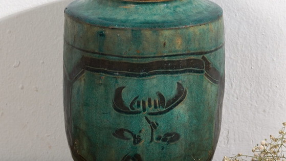 Jarrón antiguo esmaltado verde esmeralda (c.1820) #26 – Jarrones (photo 3 of 40)