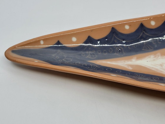 Vaciabolsillos triangular, Gabrielle Mackiewicz de cerámica Francia 1950 – Objetos decorativos (photo 8 of 11)