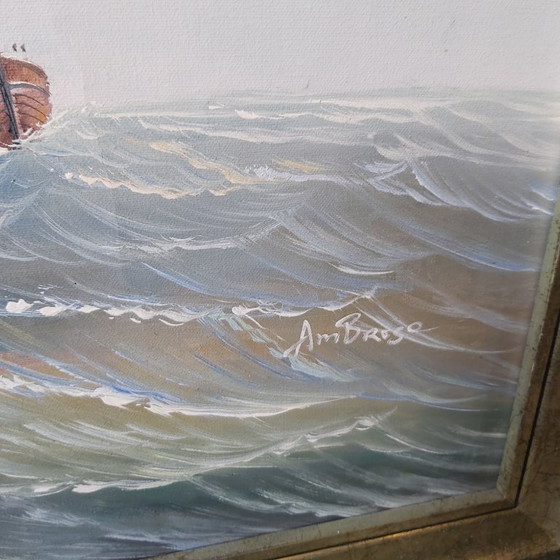 Image 1 of John Ambrose (1931–2010). Sailing Ships on the High Seas.