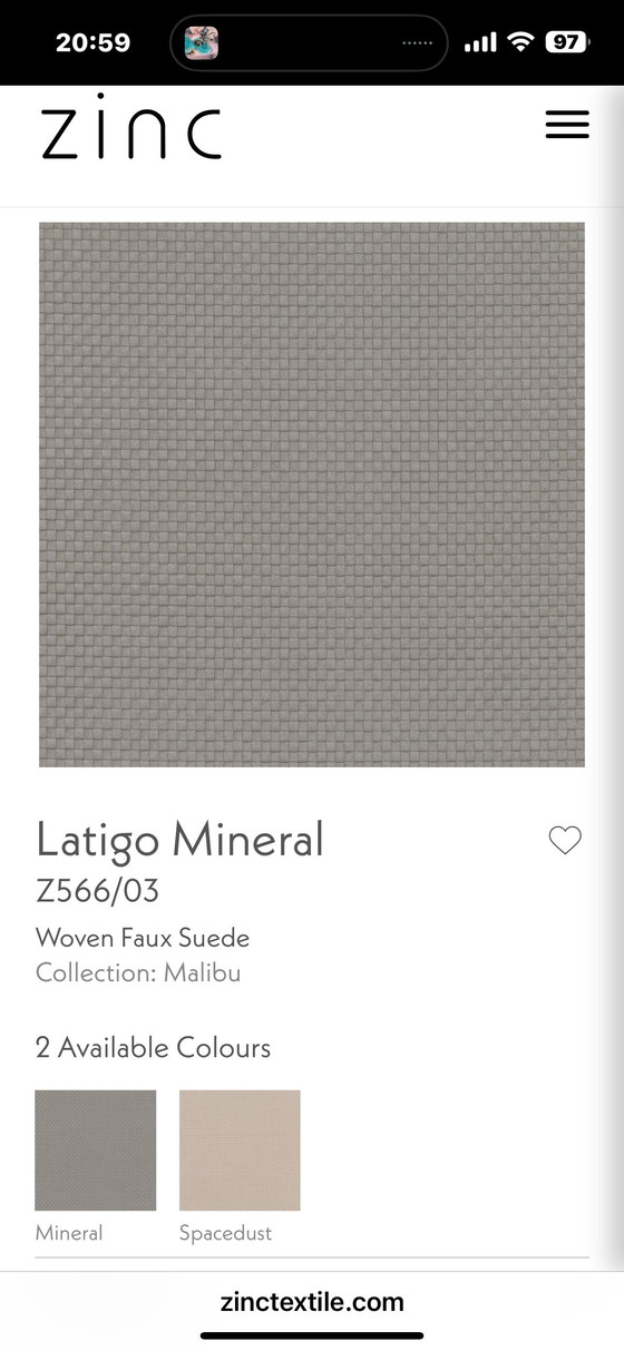 Image 1 of Puf de cuero RAW Interiors 80 x 80