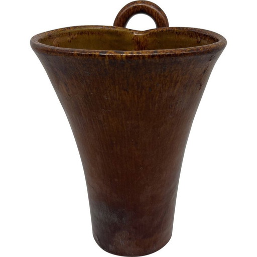 Vase à anneaux en céramique émaillée, 1950
