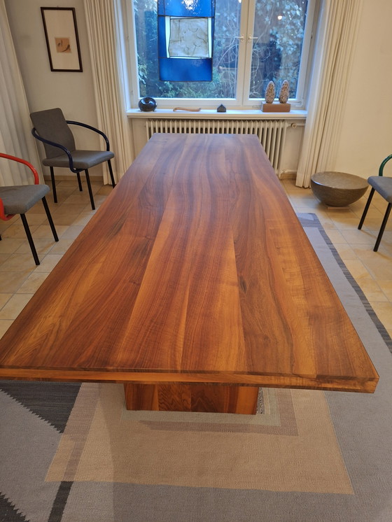 Image 1 of Table made of solid walnut