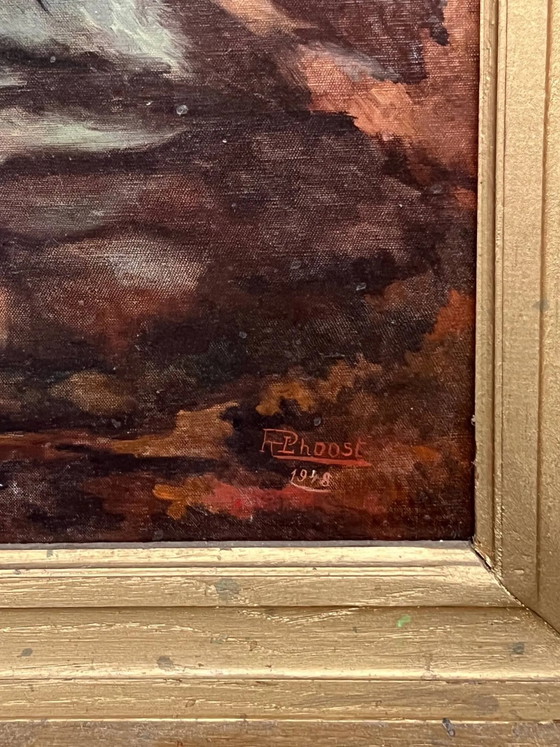 Schilderij "De Goede Herder". Olieverf op doek. – Schilderijen & Tekeningen, Canvas (photo 5 of 7)