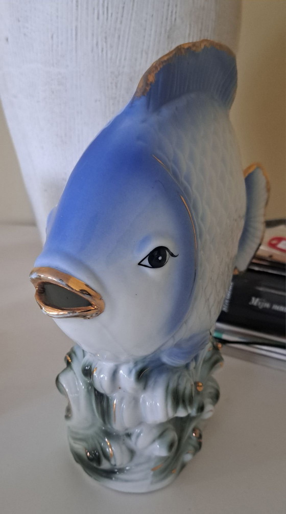 Lampada a forma di pesce in ceramica vintage, da terra, funzionante – Lampade da tavolo (photo 3 of 7)