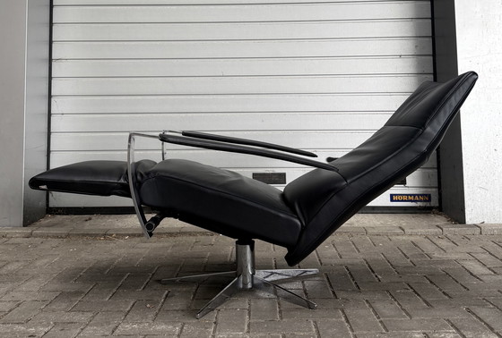 Image 1 of Jori Idaho Relax Armchair, Medium, Multi-Move, Black Leather, As Good As New