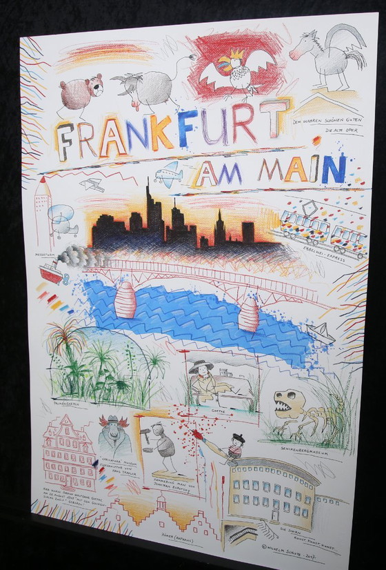 Image 1 of Schlote, Wilhelm - Francoforte sul Meno - Disegno originale - firmato UNIKAT