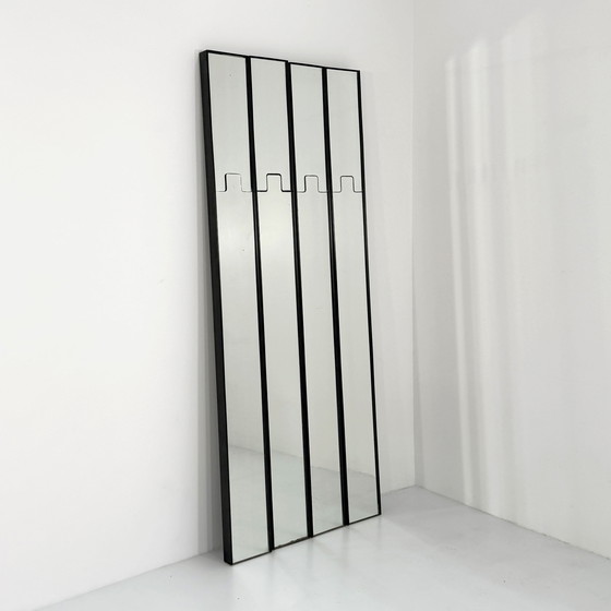 Image 1 of Set of 4 Gronda Mirrors & Coat Racks by Luciano Bertoncini for Elco, 1970s