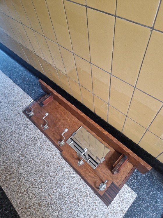 Image 1 of Wunderschöne Garderobe aus der Amsterdamer Schule – Eiche & Coromandel – Art déco 1920er/1930er Jahre