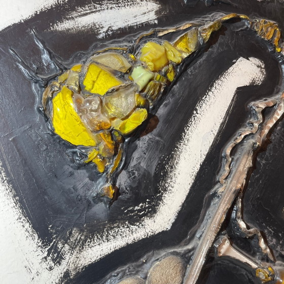Gilbert Auquière, Composition abstraite, années 1960, Technique mixte – Peintures et dessins, Abstract (photo 5 of 10)