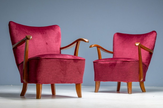 Image 1 of Coppia di poltrone Art Déco, anni '30, Cecoslovacchia