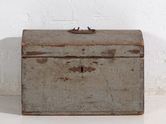 Kleine antike graue Truhe (ca. 1900) #69 – Kommoden, Rustic (photo 29 of 40)