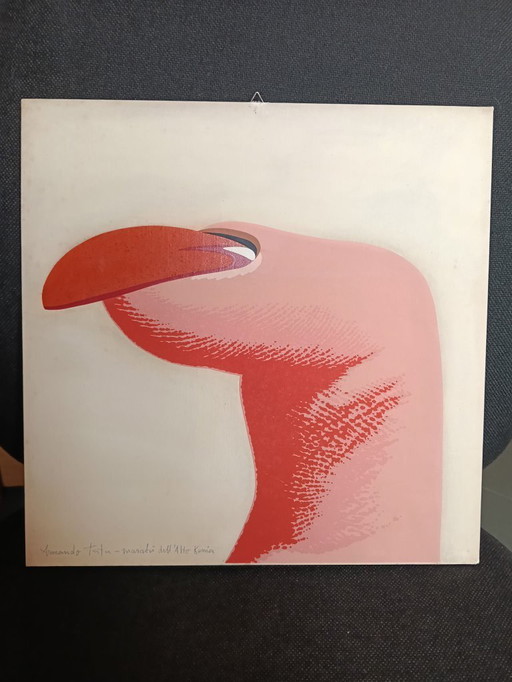 Armando TESTA - "Marabù dell'Alto Kenia" - Rara Serigrafia Originale Silk-Graf