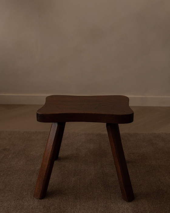 Image 1 of Sgabello vintage in legno dalla forma organica