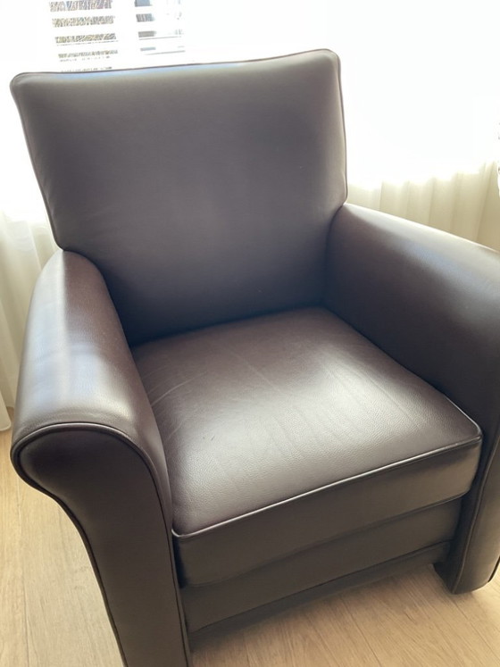 Image 1 of Bankstel 2,5 Zits bank en 2 fauteuils leer 