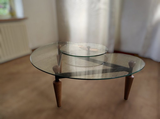 Glazen design salontafel!