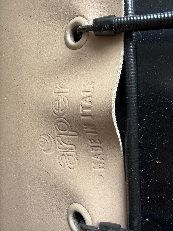 8 Sedie Vintage Arper Italy in Pelle Anni '80 – Sedie da pranzo, Leather (photo 13 of 13)