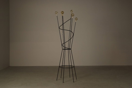 Image 1 of Freestanding Coat and Hat Stand in the Style of Roger Féraud