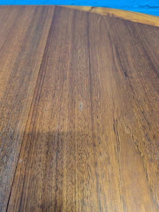 Image 1 of Vintage round extendable dining table, 1960s