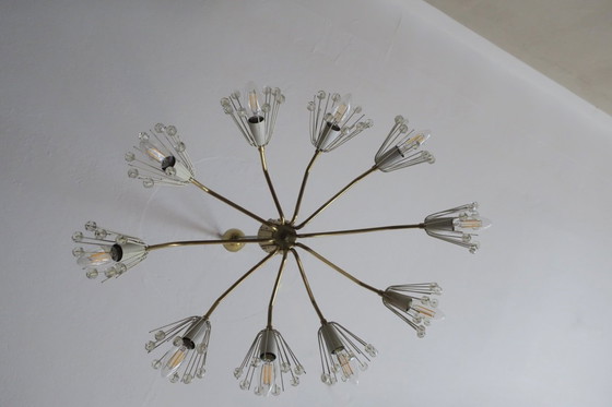 Image 1 of Lampadario ellittico di Emil Stejnar per Rupert Nikoll, Austria, anni '50.
