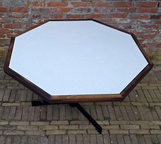 Image 1 of Tavolo da pranzo vintage di design in wengé. OV Rotterdam. Anni '70.