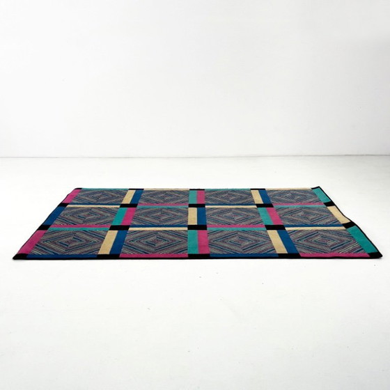 Image 1 of Tappeto in lana multicolore di Missoni, anni '80