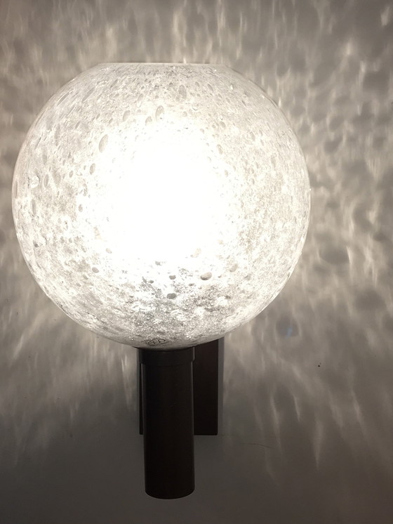 Image 1 of Lampada da parete a sfera in vetro di Murano