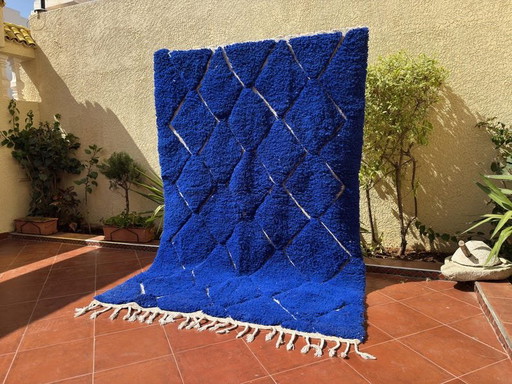 Tapis Bleu Berbère En Laine 220/300cm