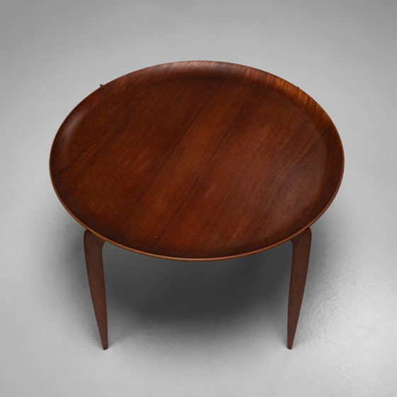 Model 4508 Teak Tray Table by Engholm / Åge Willumsen for Fritz Hansen, Denmark – Side tables, Wood, Vintage (photo 5 of 11)