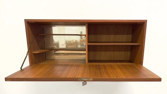 Image 1 of Teak Bar Cabinet By Kai Kristiansen For Feldballes, 1960s
