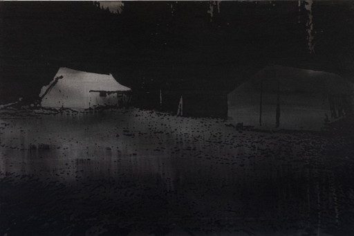 Johan van Warneveld – Große Nachtlandschaft – Mischtechnik – Kunstwerk in Museumsgröße