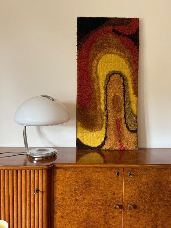 Image 1 of Tapisserie murale style ère spatiale | Art textile italien du milieu du XXe siècle (années 1970)