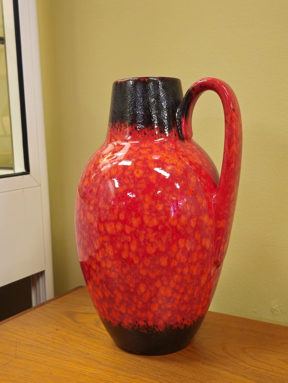 Image 1 of Vintage West Germany Scheurich Vloervaas Vaas Oorvaas 