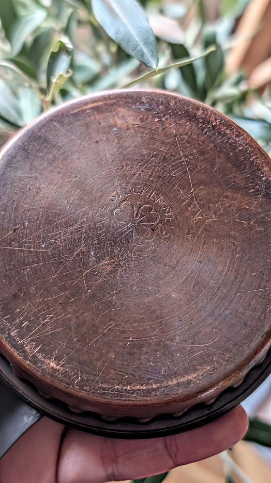 Image 1 of Set da fonduta NELSI in rame martellato, Souillac, Francia