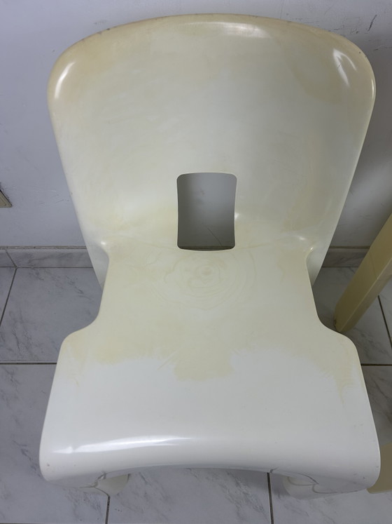 Image 1 of Set di 3 sedie Universal vintage Joe Colombo Kartell, prezzo