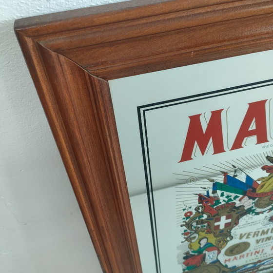 Image 1 of Decorazione da parete con specchio da pub Martini vintage (specchio)