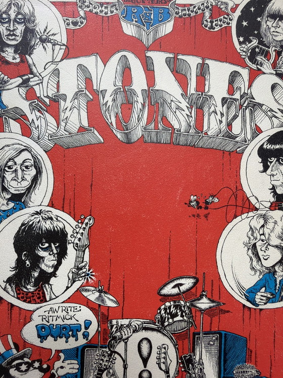 Image 1 of Einzigartiges Rolling-Stones-Buch „The Guv’nors of R’n’B: The Stones“, ein seltenes, inoffizielles Buch mit Songtexten und Disko