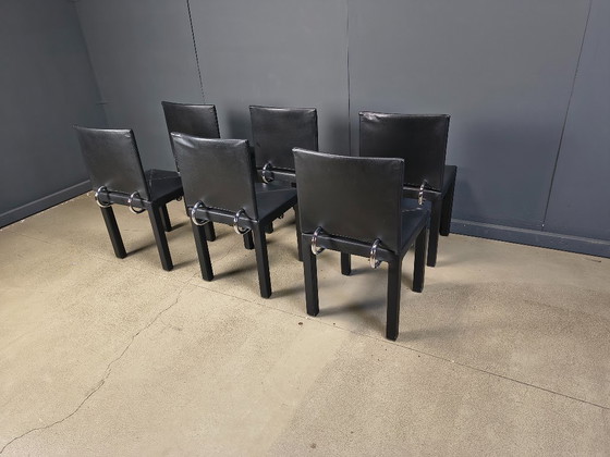 Image 1 of Sedie da pranzo Arcadia di Paolo Piva per B&B Italia set da 6