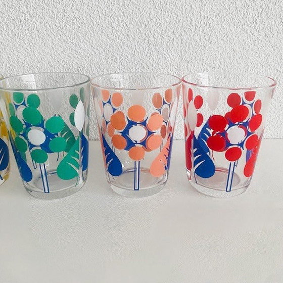 Image 1 of Set bicchieri da limonata vintage anni '70 a pois