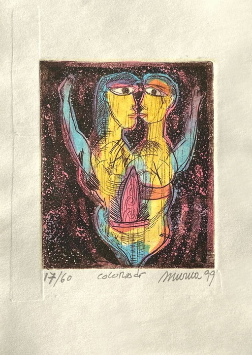 Mario Murua Paar I Signierte Aquatinta 1999