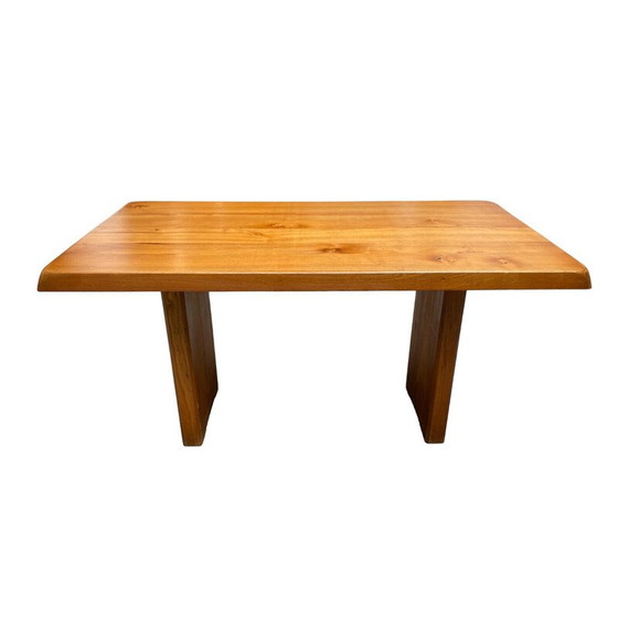 Image 1 of Vintage T14 elm table by Pierre Chapo, 1960