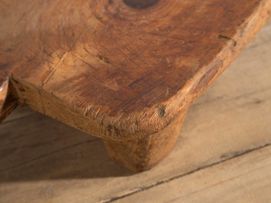 Antique low work table (c.1920) #19, Side tables, Wood, Brown, Rustic (photo 14 of 22)