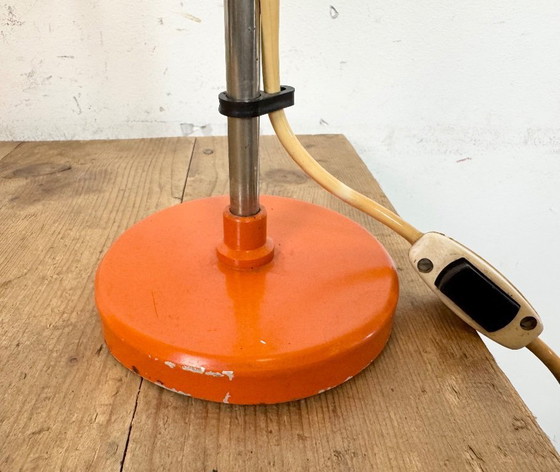 Image 1 of Lampe de table orange vintage, années 1970
