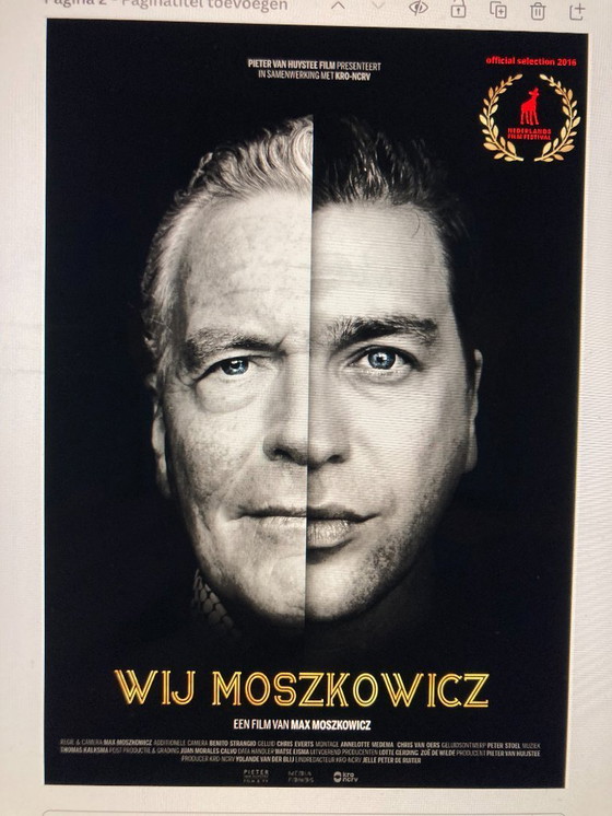 Image 1 of Wij Moszkowicz filmposter (gesigneerd door regisseur)
