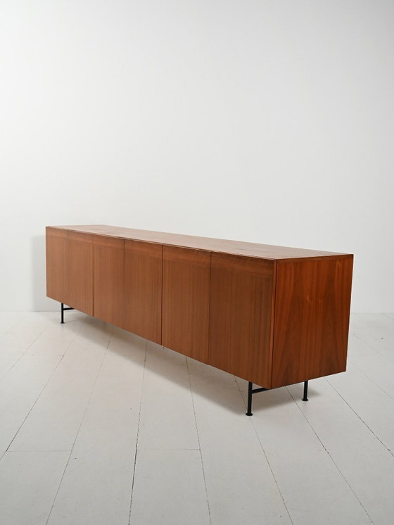 Image 1 of Sideboard in teak with six doors attributed to Nils Jonsson