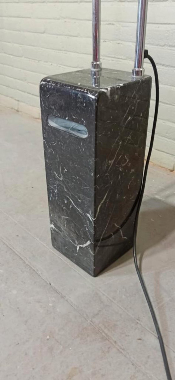 Image 1 of Lámpara de pie italiana posmoderna con base de mármol